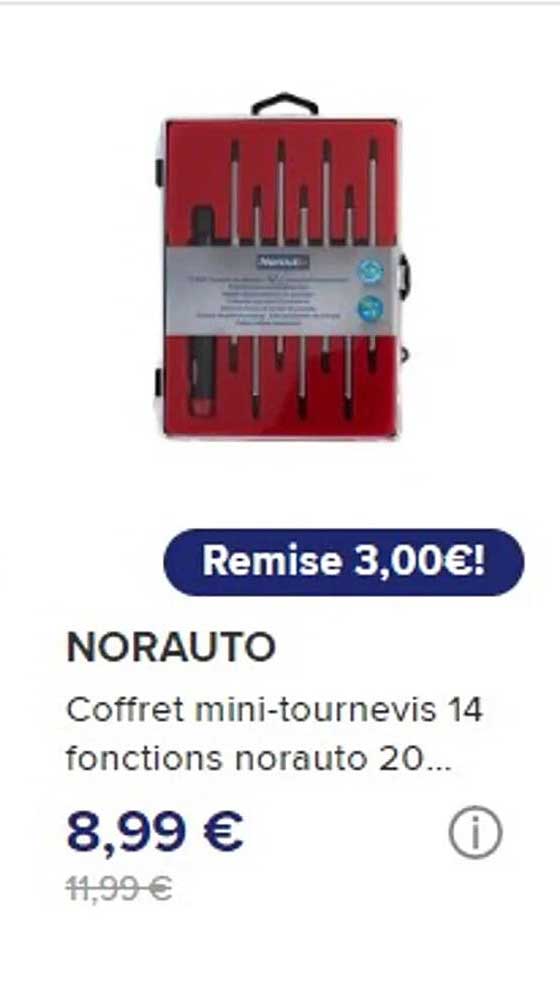 coffret mini-tournevis 14 fonctions norauto 20...