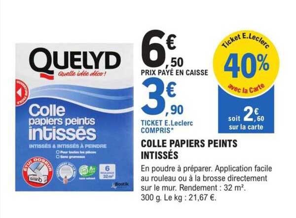 colle papiers peints intissés