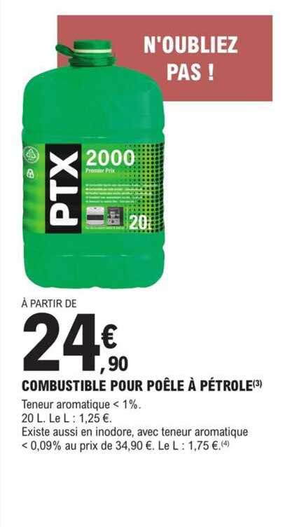 Combustible Pour Poêle à Pétrole