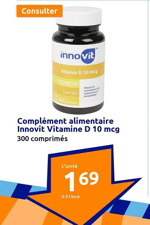 complément alimentaire innovit vitamine d 10 mcg
