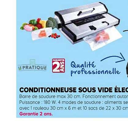 conditionneuse sous vide électrique le pratique