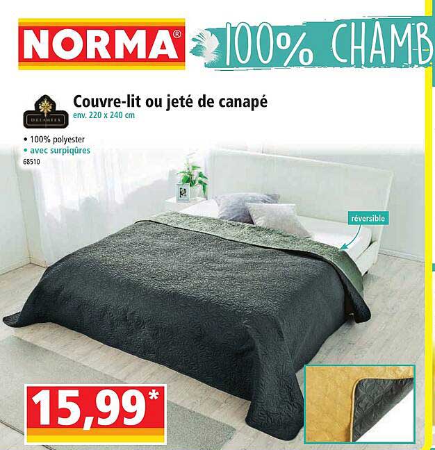 couvre-lit ou jeté de canapé