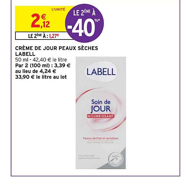crème de jour peaux sèches labell