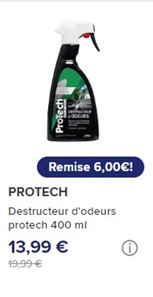destructeur d'odeurs protech 400 ml