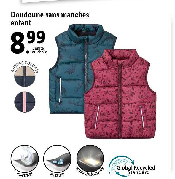 doudoune sans manches enfant