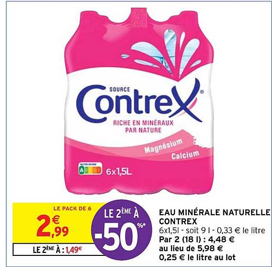 Eau Minérale Naturelle Contrex