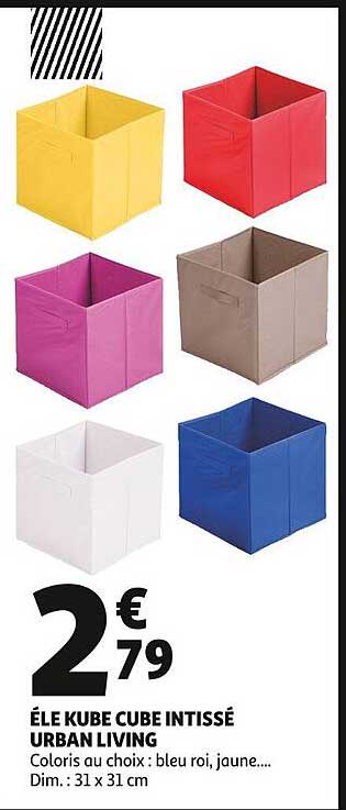 éle kube cube intissé urban living