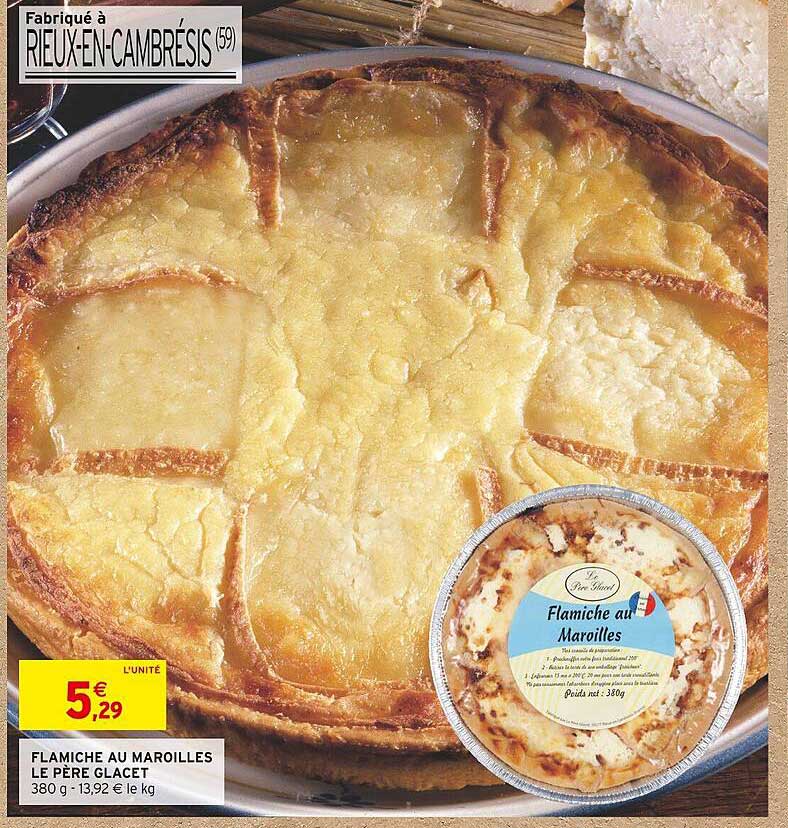 Flamiche Au Maroilles Le Père Glacet