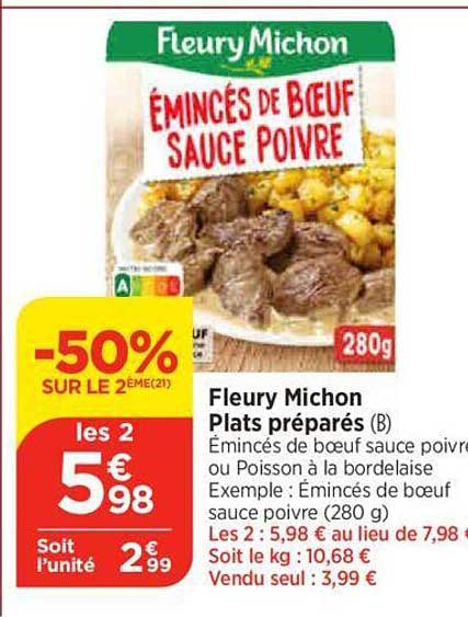 fleury michon plats préparés