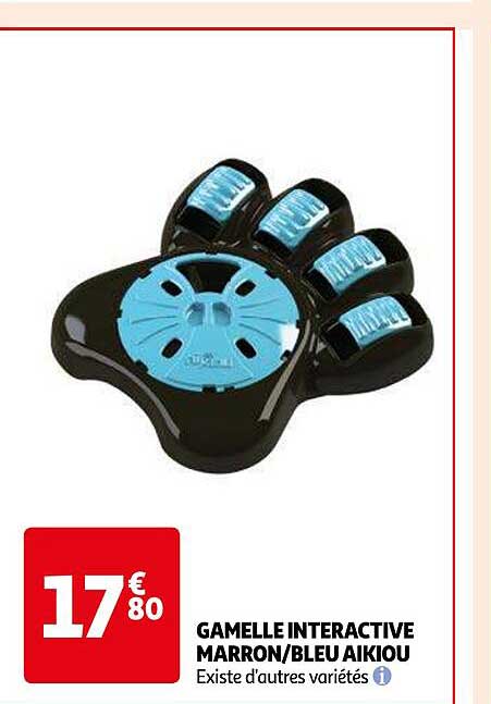 gamelle interactive marron/bleu aikiou