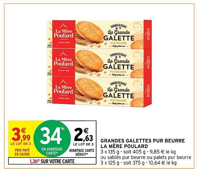 Grandes Galettes Pur Beurre La Mère Poulard