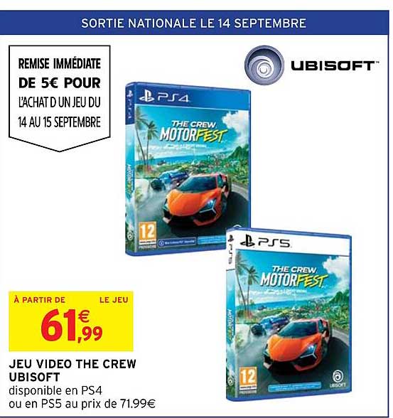jeu vidéo the crew ubisoft