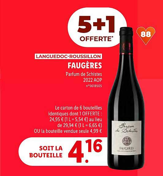 langedoc-roussillon faugères parfum de schistes 2022 aop