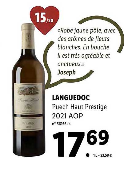 languedoc puech haut prestige 2021 aop
