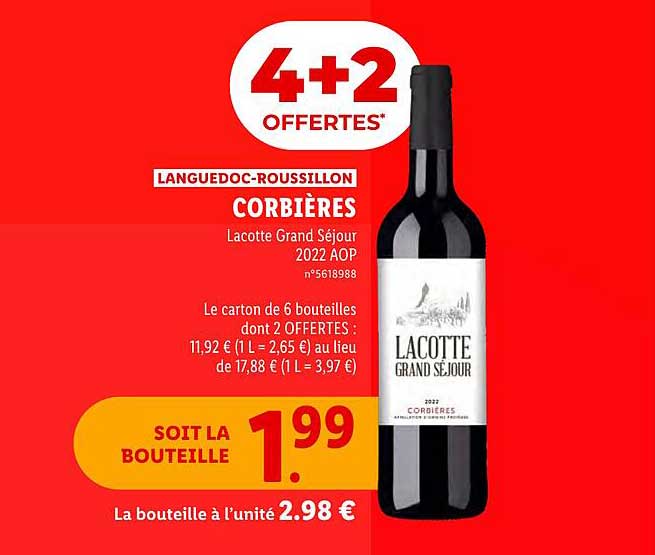 languedoc-roussillon corbières lacotte grand séjour 2022 aop