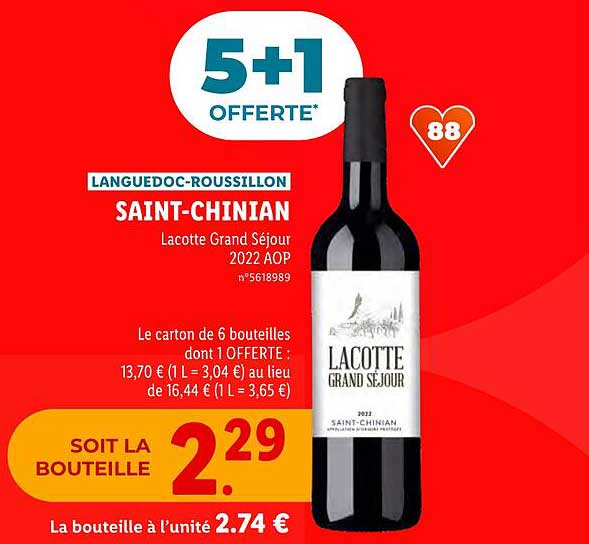 languedoc-roussillon saint-chinian lacotte grand séjour 2022 aop