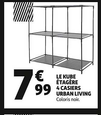 le kube étagère 4 casiers urban living