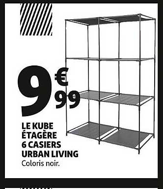 le kube étagère 6 casiers urban living