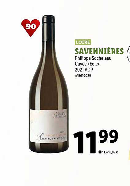 loire savennières philippe socheleau cuvée «éole» 2021 aop