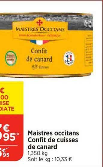 maistres occitans confit de cuisses de canard