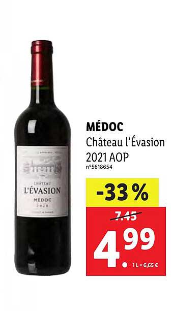 médoc château l'évasion 2021 aop