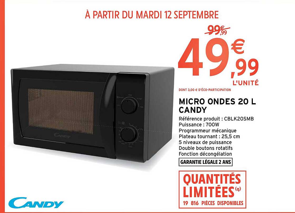 Micro Ondes 20 L Candy