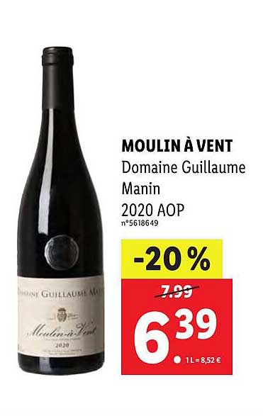 moulin à vent domaine guillaume manin