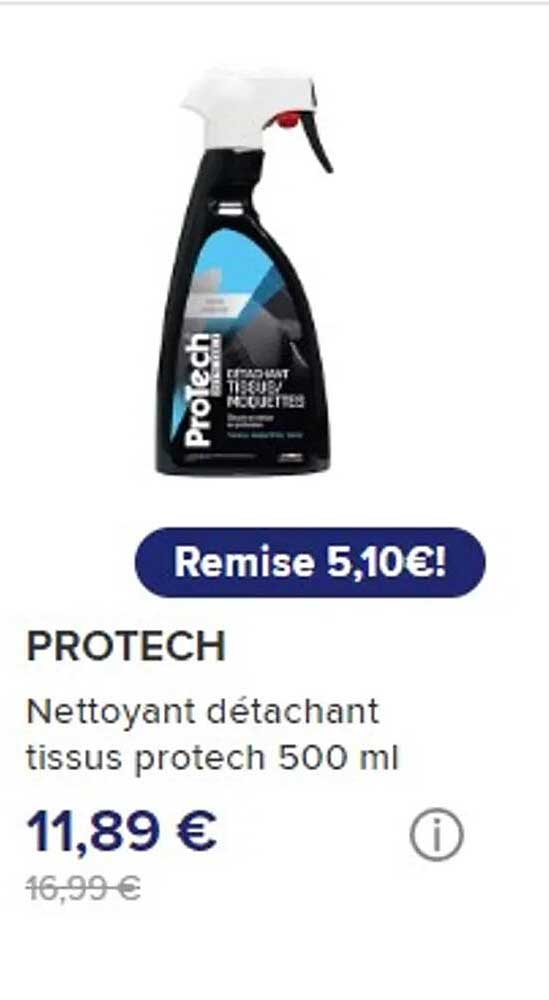 nettoyant détachant tissus protech 500 ml