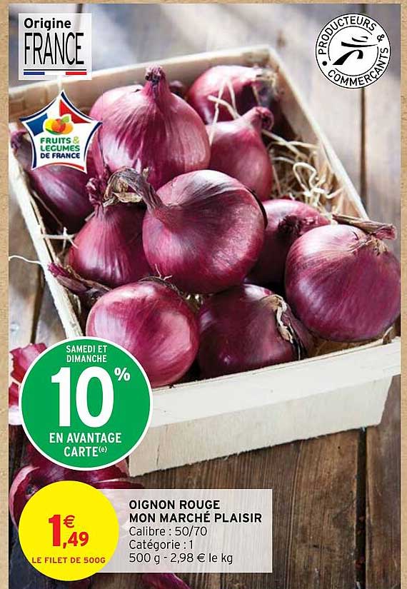oignon rouge mon marché plaisir
