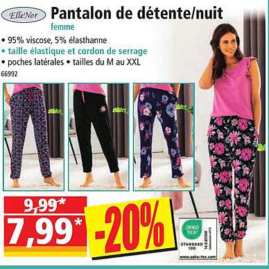 pantalon de détente/ nuit elleNor