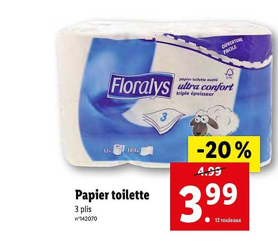 Papier Toilette Floralys