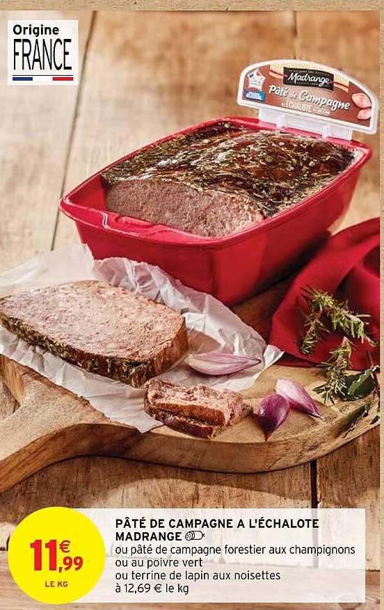 pâté de campagne à l'échalote madrange