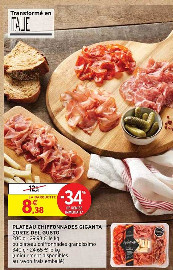 Plateau Chiffonnades Giganta Corte Del Gusto