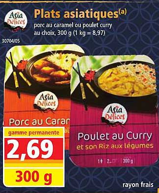 plats asiatiques asia délices