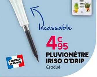 pluviomètre iriso o'drip