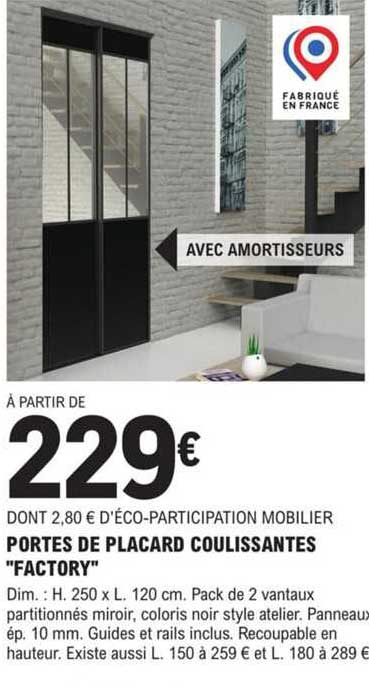 portes sde placard coulissantes "factory"