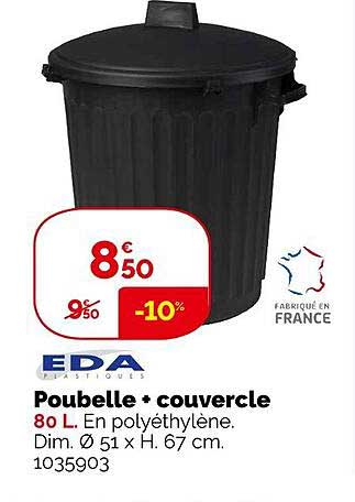 Poubelle + Couvercle Eda