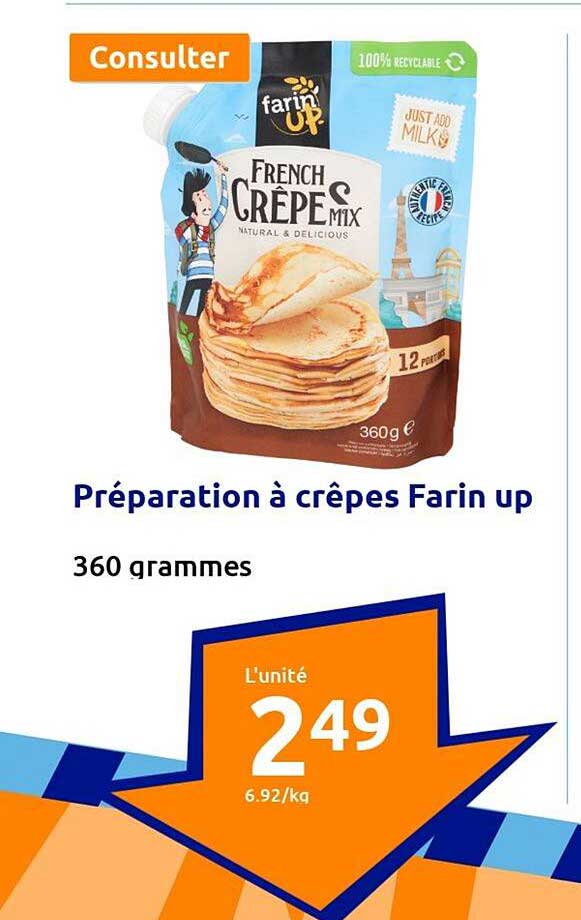 préparation à crêpes farin up