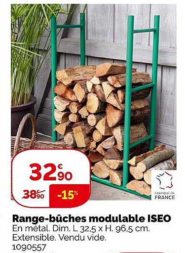 range-bûches modulable iseo