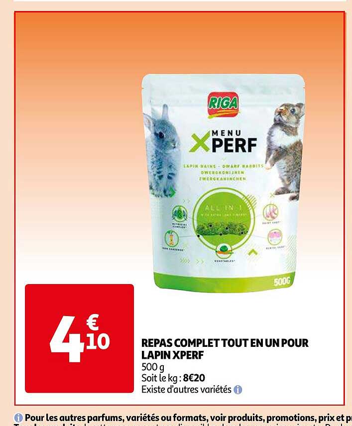Repas Complet Tout En Un Pour Lapin Xperf