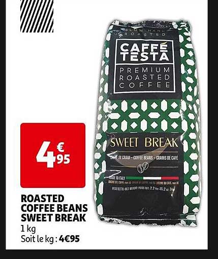 roasted coffee beans sweet break