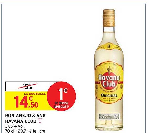 Ron Anejo 3 Ans Havana Club