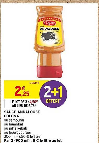 sauce andalouse colona