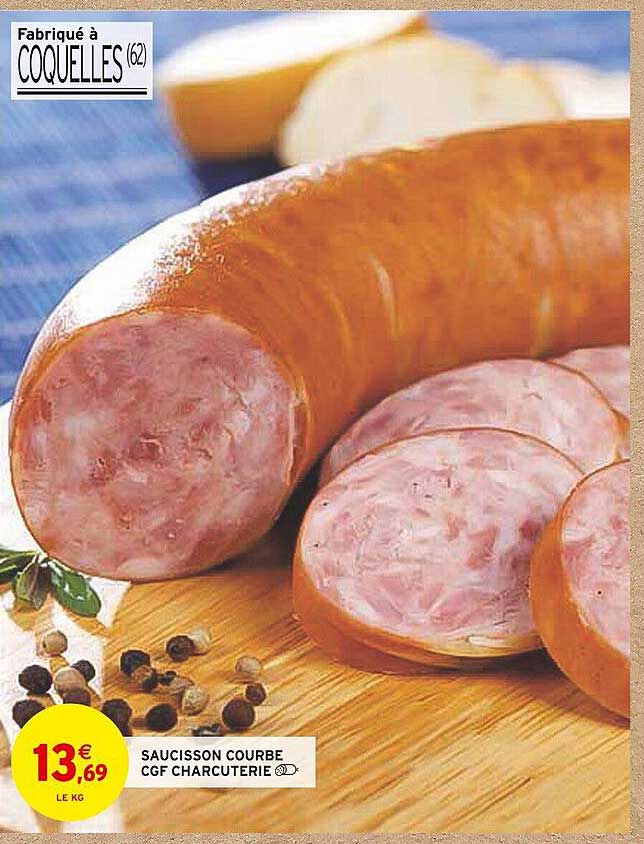 saucisson courbe cgf charcuterie