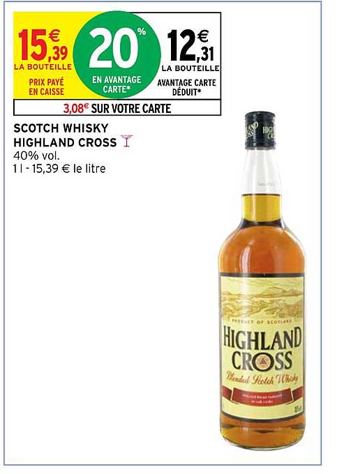 scotch whisky highland cross