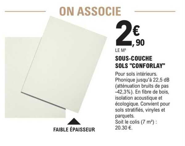 sous-couche sols "conforlay"