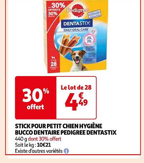 Stick Pour Petit Chien Hygiène Bucco Dentaire Pedigree Dentastix