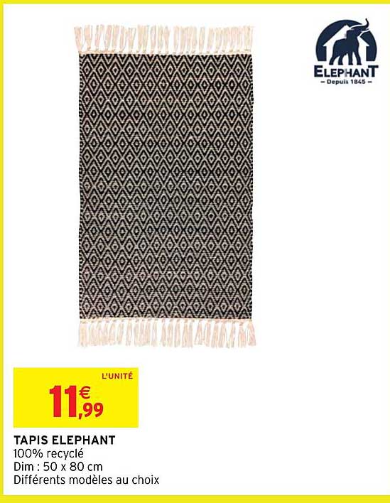 Tapis éléphant
