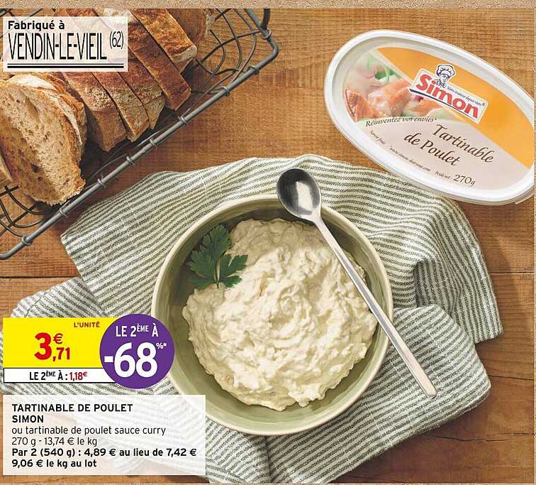 Tartinable De Poulet Simon