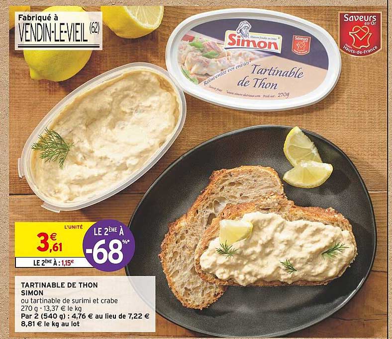 Tartinable De Thon Simon